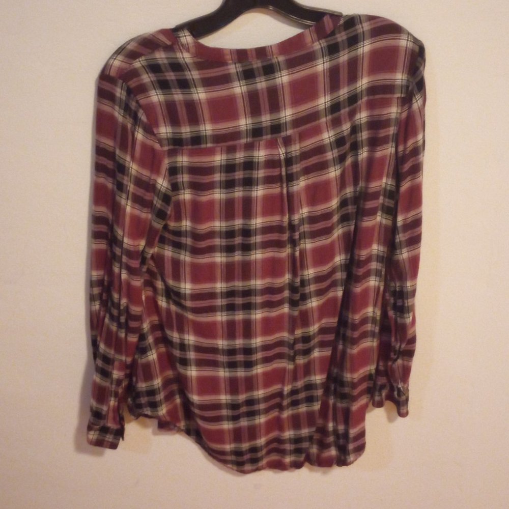 Torrid Twill Henley Tunic Top size 00/Large - Picture 5 of 11